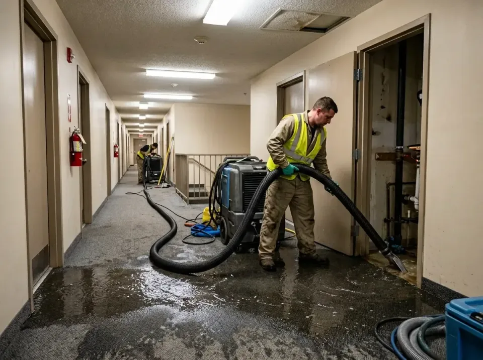 multi-unit-apartment-hallway-f-005 — frequently asked questions, Emergency Burst Pipe Water Extraction & Removal in Plainvie…